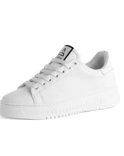 Scarpe Uomo Sneakers Bianche Ecopelle Basic Casual Eleganti Sportive GIOSAL-S1188A