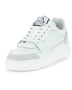 Scarpe Uomo Sneakers Ecopelle Camoscio Basic Bianco Casual Sportive GIOSAL-S1220A