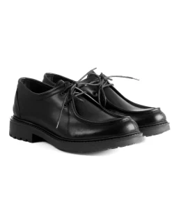 Scarpe Uomo Stringate Derby Lacci Eleganti Pelle Nero S1303A