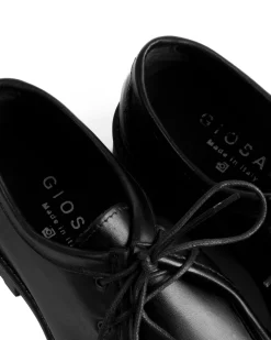 Scarpe Uomo Stringate Derby Lacci Eleganti Pelle Nero S1303A