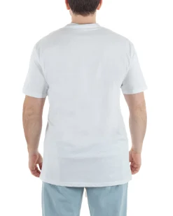 T-Shirt Cotone Basic Gola Alta Bianco TCTS1001A