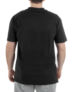 T-Shirt Cotone Basic Gola Alta Nero TCTS1002A