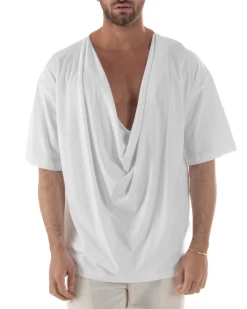 T-shirt Cotone Drappeggiata TS3117A