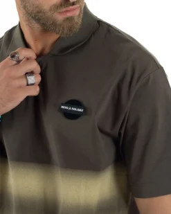 T-shirt Oversize Cotone Polo Sfumata TS3175A