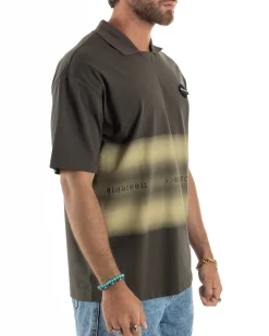 T-shirt Oversize Cotone Polo Sfumata TS3175A