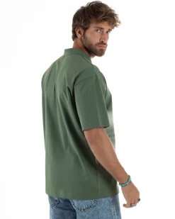 T-shirt Oversize Cotone Polo Sfumata TS3177A