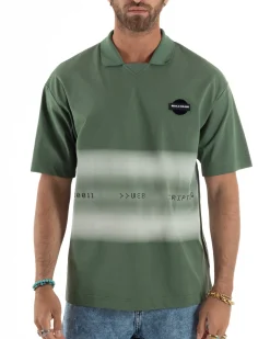 T-shirt Oversize Cotone Polo Sfumata TS3177A