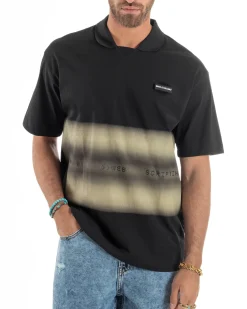 T-shirt Oversize Cotone Polo Sfumata TS3176A