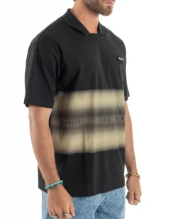 T-shirt Oversize Cotone Polo Sfumata TS3176A