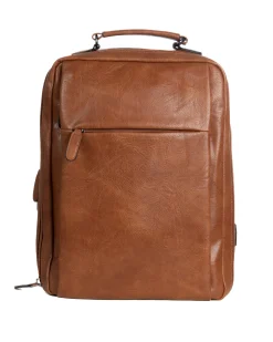 Zaino elegante moderno uomo unisex business travel ecopelle cuoio GIOSAL-ZU1142A