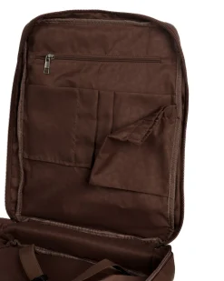 Zaino elegante moderno uomo unisex business travel ecopelle marrone GIOSAL-ZU1143A