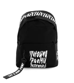 Zaino Zainetto Da Spalla Borsa Uomo Unisex Tessuto Nero GIOSAL-ZU1066A