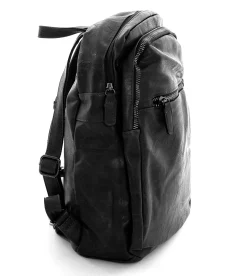 Zaino Zainetto Da Spalla Borsa Uomo Unisex Ecopelle Vintage Nero GIOSAL-ZU1038A