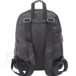 Zaino Zainetto Da Spalla Borsa Uomo Unisex Ecopelle Nero Borchie Quadri GIOSAL-ZU1027A